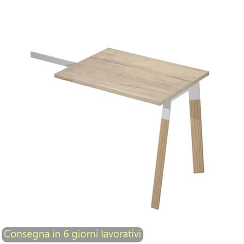 Allungo reversibile per scrivanie K73 Wood 60x80xH.74,4 cm …