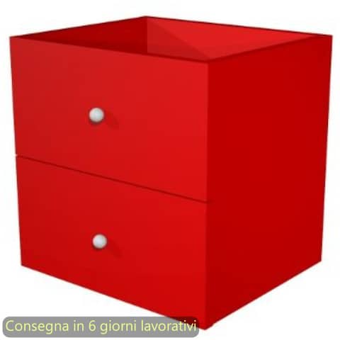 Coppia di cassetti per libreria componibile Maxicolor - …