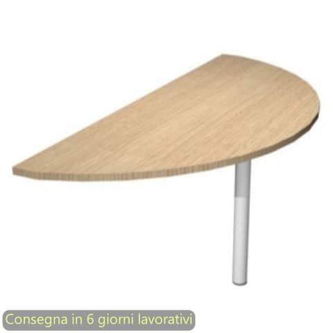 Terminale 180° scrivanie accoppiate + supp. Metal. grigio …