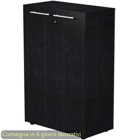 Armadio medio con ante melaminico 82,8x43xH.119,8 cm Flora …