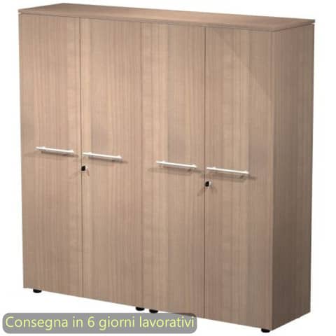 Coppia armadi medi con ante melaminico 162,8x43xH.158,2 cm …