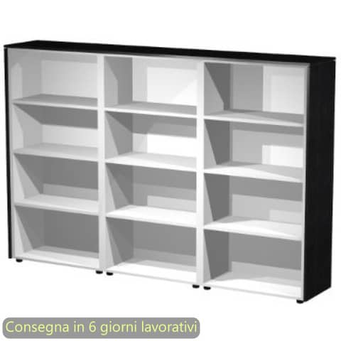 Composizione 3 mobili a giorno medi 162,8x43xH.158,2 cm …