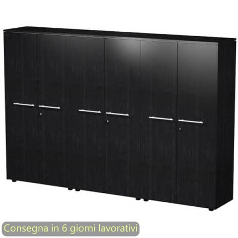 Composizione 3 mobili medi con ante melaminico 162,8x43xH.158,2 …
