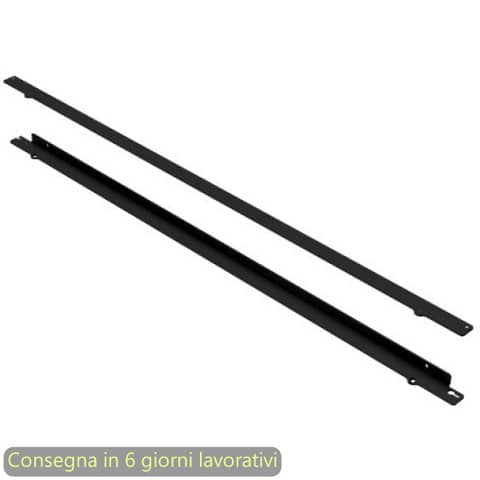 Kit fissaggio verticale a parete e soffitto coppia pannelli nero opaco Moody Artexport L.120 cm - 3-BSAN1200-AQ
