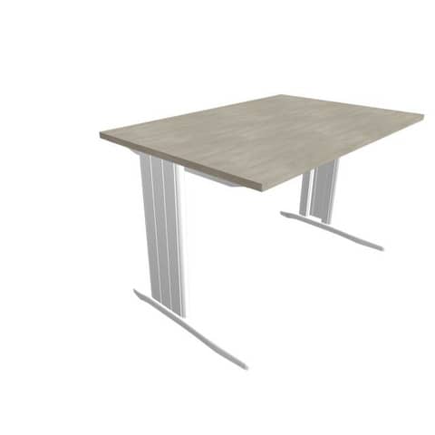 Scrivania piano cemento 120x80xH.75 cm gamba a L …