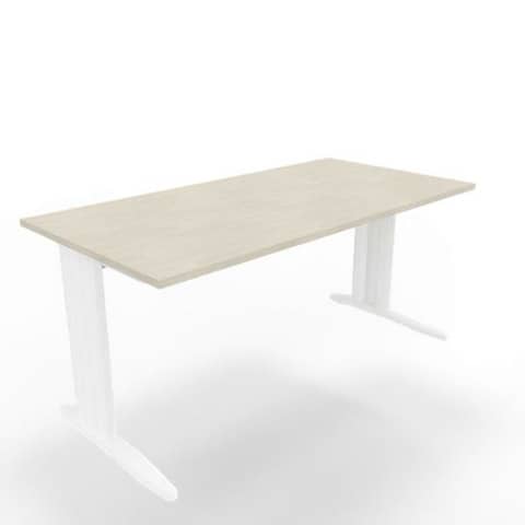 Scrivania piano cemento 160x80xH.75 cm gamba a L …