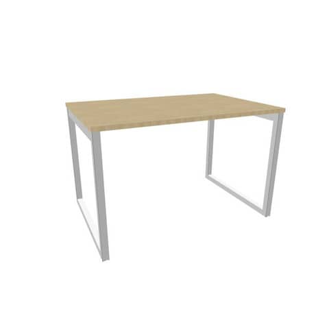 Scrivania piano rovere 120x80xH.75 cm gamba ad anello …