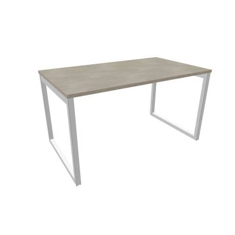 Scrivania piano cemento 140x80xH.75 cm gamba ad anello …
