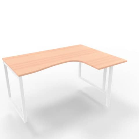 Scrivania penisola destra piano noce canaletto 160x120xH.75 cm …