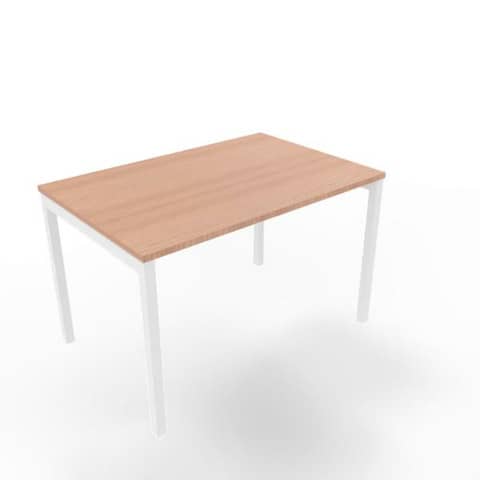 Scrivania piano noce canaletto 120x80xH.75 cm gamba a …