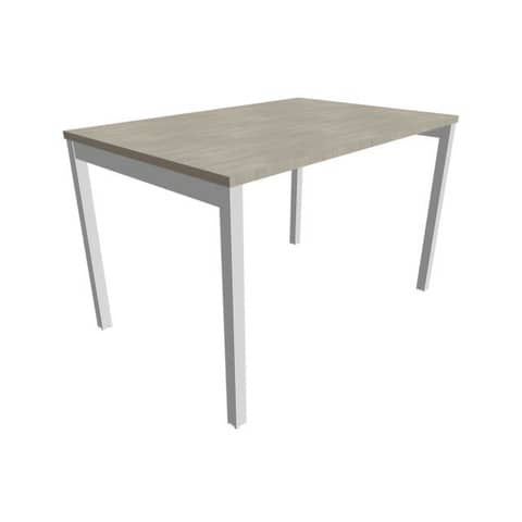 Scrivania piano cemento 120x80xH.75 cm gamba a ponte …