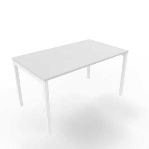 Scrivania piano grigio 140x80xH.75 cm gamba a ponte …