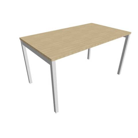 Scrivania piano rovere 140x80xH.75 cm gamba a ponte …