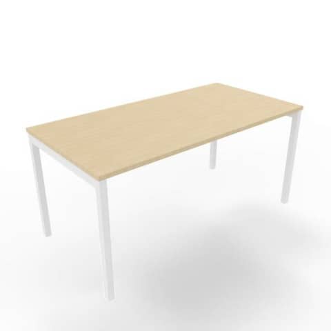 Scrivania piano rovere 160x80xH.75 cm gamba a ponte …