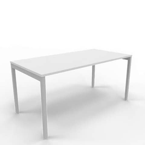 Scrivania piano grigio 160x80xH.75 cm gamba a ponte …