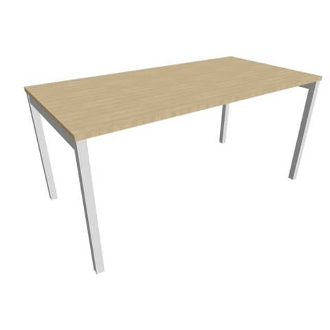 Scrivania piano rovere 160x80xH.75 cm gamba a ponte …