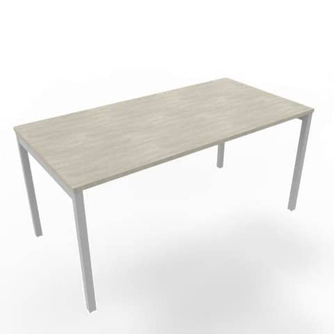 Scrivania piano cemento 160x80xH.75 cm gamba a ponte …