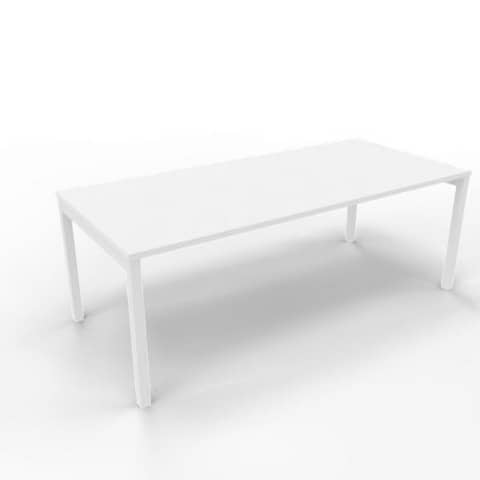 Scrivania piano bianco 180x80xH.75 cm gamba a ponte …