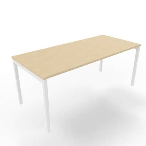 Scrivania piano rovere 180x80xH.75 cm gamba a ponte …