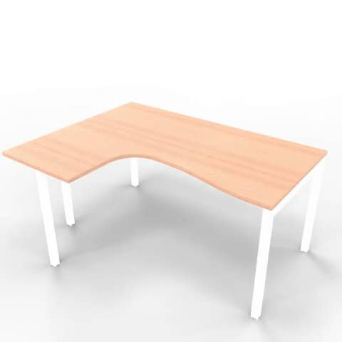 Scrivania penisola sinistra piano noce canaletto 160x120xH.75 cm …