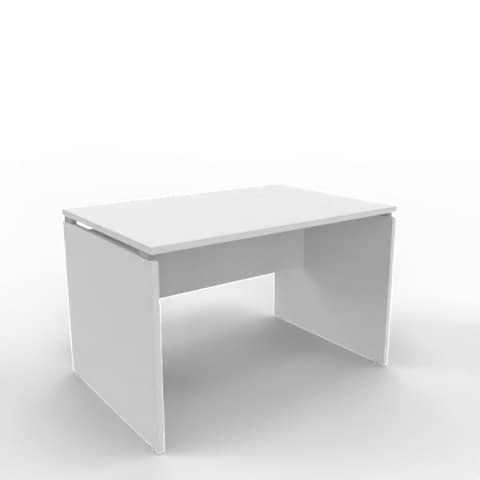 Scrivania piano grigio 120x80xH.75 cm fianco a pannello …