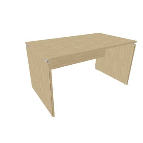 Scrivania piano rovere 140x80xH.75 cm fianco a pannello …
