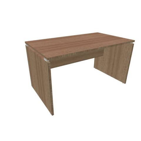 Scrivania piano noce canaletto 140x80xH.75 cm fianco a …