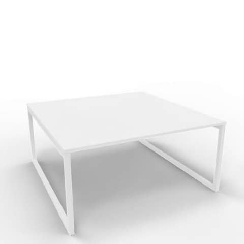 Bench piano bianco 160x160xH.75 cm gamba ad anello …