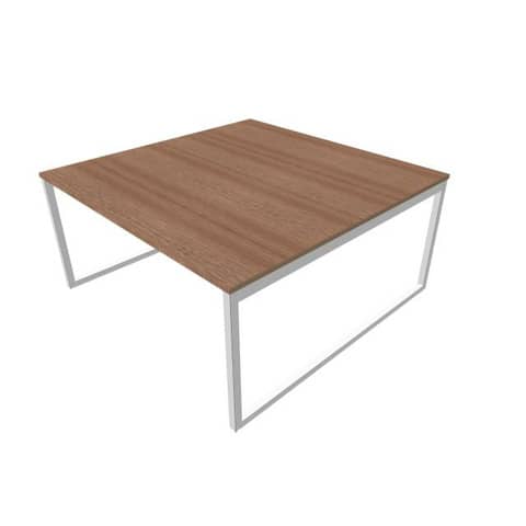 Bench piano noce canaletto 160x160xH.75 cm gamba ad …