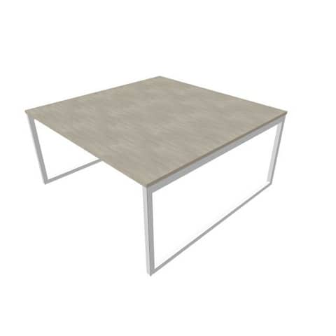 Bench piano cemento 160x160xH.75 cm gamba ad anello …