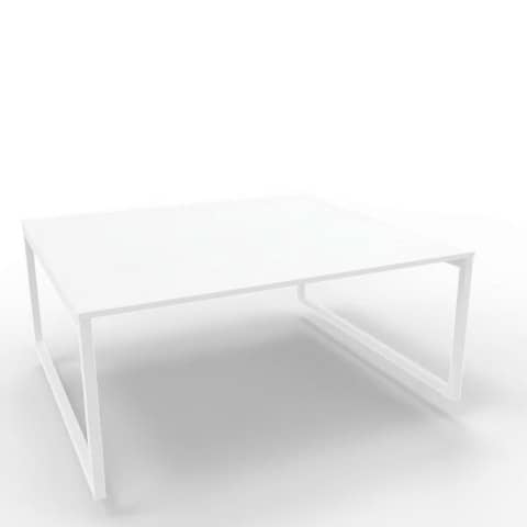 Bench piano bianco 180x160xH.75 cm gamba ad anello …