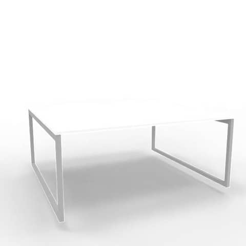 Bench piano bianco 180x160xH.75 cm gamba ad anello …