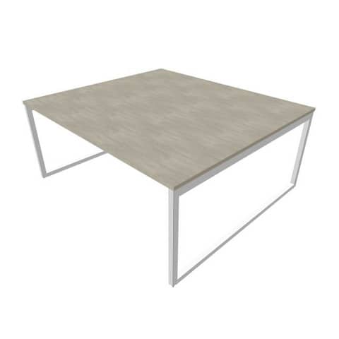 Bench piano cemento 180x160xH.75 cm gamba ad anello …