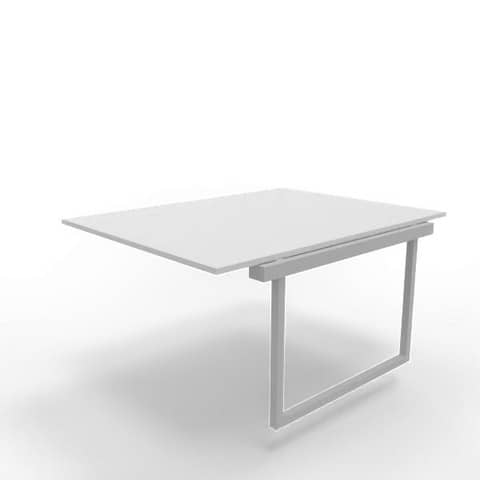 Postazione aggiuntiva bench piano grigio 120x160xH.75 cm gamba …