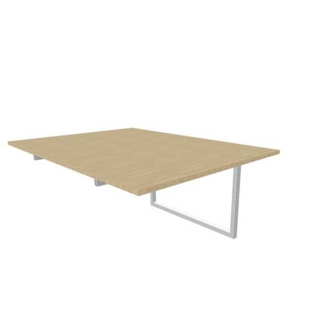 Postazione aggiuntiva bench piano rovere 120x160xH.75 cm gamba …