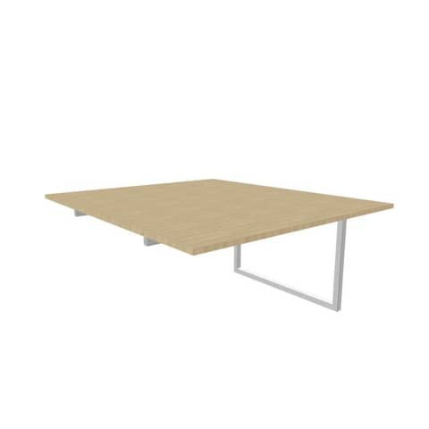 Postazione aggiuntiva bench piano rovere 140x160xH.75 cm gamba …
