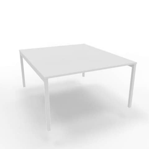 Bench piano bianco 140x160xH.75 cm gamba a ponte …