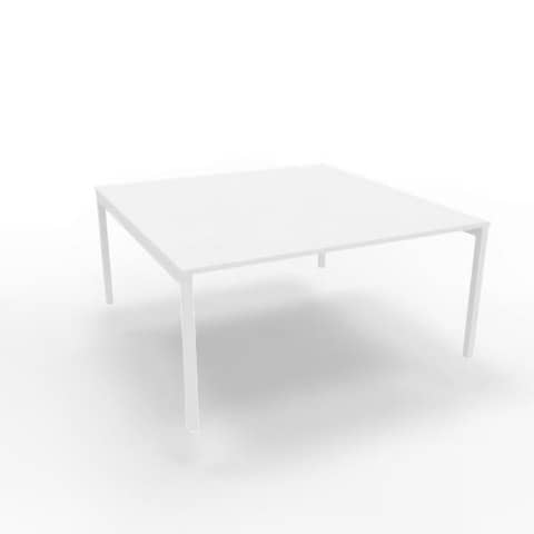 Bench piano bianco 160x160xH.75 cm gamba a ponte …