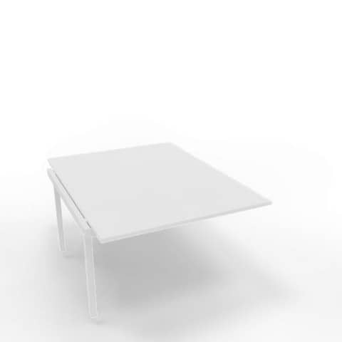Postazione aggiuntiva bench piano bianco 120x160xH.75 cm gamba …