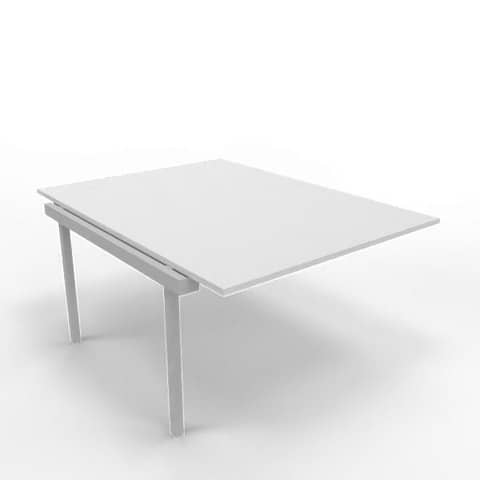 Postazione aggiuntiva bench piano grigio 120x160xH.75 cm gamba …