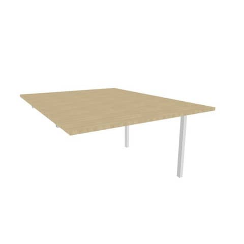 Postazione aggiuntiva bench piano rovere 120x160xH.75 cm gamba …