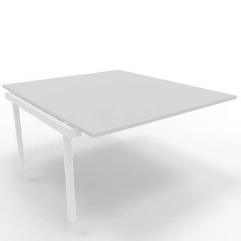 Postazione aggiuntiva bench piano grigio 140x160xH.75 cm gamba …