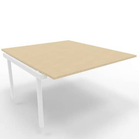 Postazione aggiuntiva bench piano rovere 140x160xH.75 cm gamba …