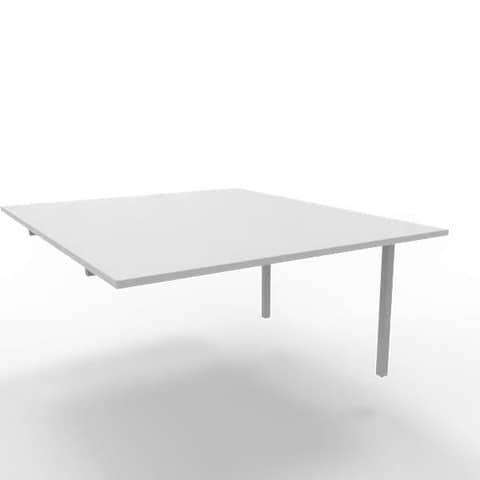 Postazione aggiuntiva bench piano grigio 140x160xH.75 cm gamba …