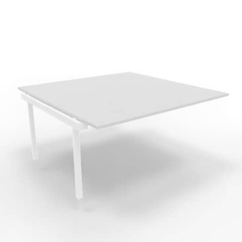 Postazione aggiuntiva bench piano grigio 160x160xH.75 cm gamba …