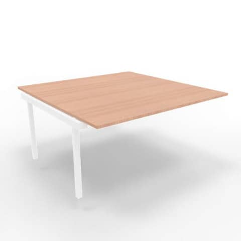 Postazione aggiuntiva bench piano noce 160x160xH.75 cm gamba …