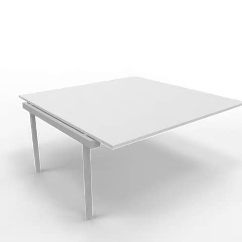 Postazione aggiuntiva bench piano grigio 160x160xH.75 cm gamba …