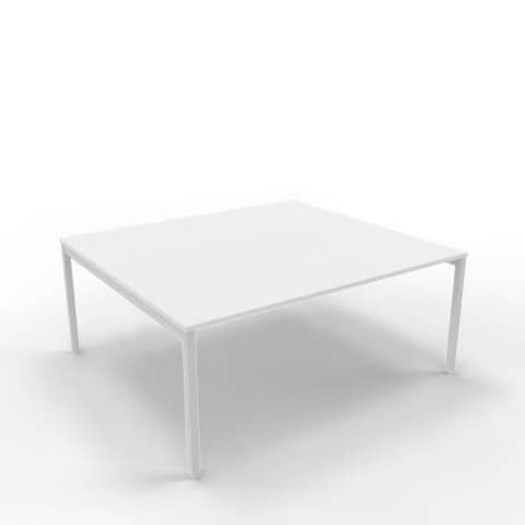 Postazione aggiuntiva bench piano grigio 180x160xH.75 cm gamba …