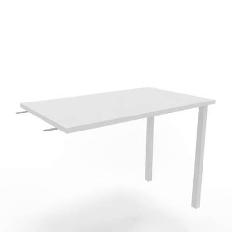 Dattilo scrivania sospeso piano bianco 80x60xH.75 cm gamba …