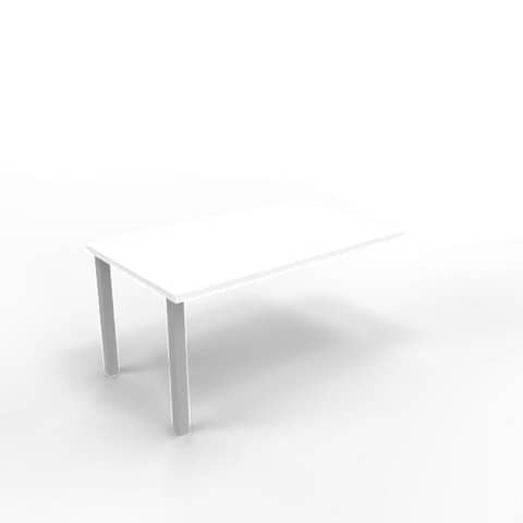 Dattilo scrivania sospeso piano bianco 100x60xH.75 cm gamba …